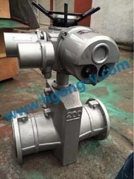 API electric Cast iron flange pinch valve